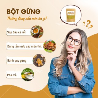 Bột gừng 500g, bột gừng ta, nguyên chất, thơm cay, mịn, gia vị nấu ăn, pha trà, tốt cho sức khỏe