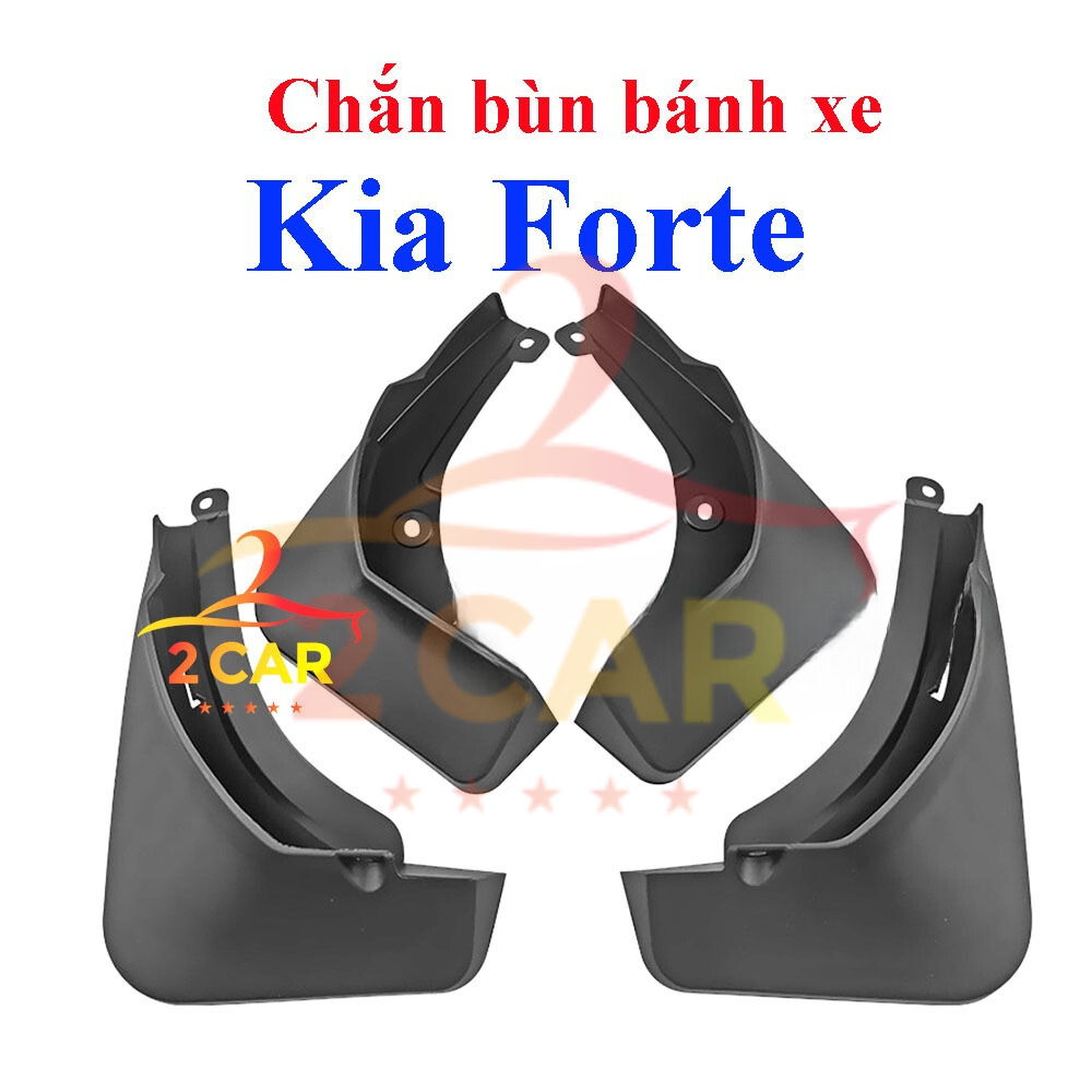 Chắn bùn bánh xe Kia Forte 2008 - 2012, chắn bùn đất bắn lên xe rất tốt, bộ 4 chi tiết kèm ốc vít