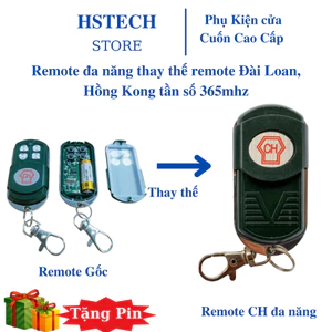 Remote F9 Hstech đa năng thay thế mã nhảy Đài Loan CH365 bảo hành 1-1 hỗ trợ trọn đời