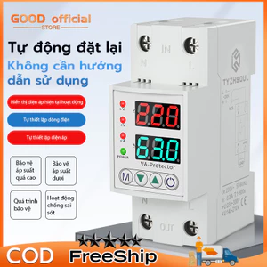 Rơ Le Bảo Vệ Thiết Bị Bảo Vệ Dòng Điện Và Dưới Điện Áp Hiển Thị Thời Gian Kép Có Thể Điều Chỉnh Din Rail Quá Áp 40A 63A