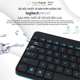 Bộ chuột bàn phím không dây Logitech MK245 Nano Bàn phím máy tính để bàn