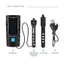 Đèn pha xe đạp thể thao năng lượng mặt trời sạc dự phòng LSL-01 LED đôi T6, chống nước, 1000 Lumen, 2400 mAH