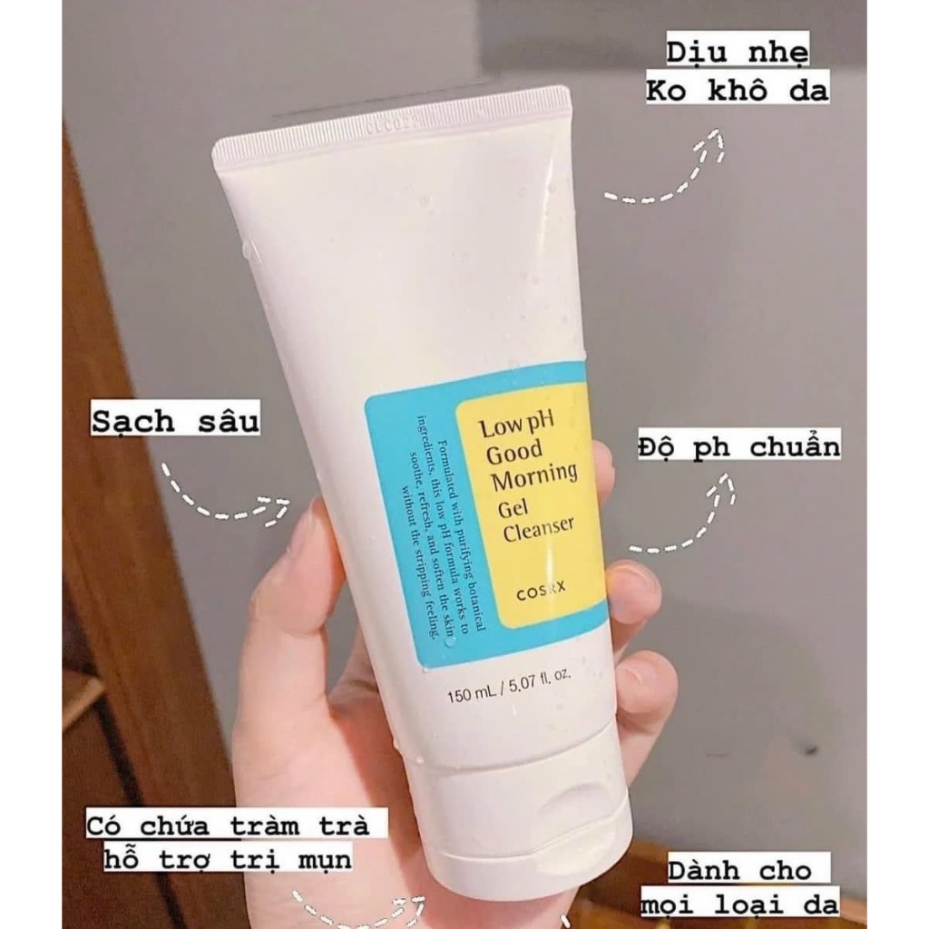 Ảnh Sữa Rửa Mặt Dạng Gel Dịu Nhẹ Tràm Trà Cosrx Good Morning Low PH Cleanser 150ml 3