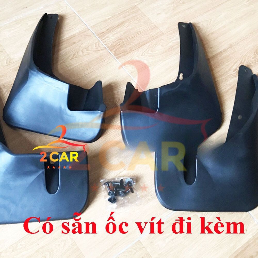 Chắn bùn nhựa dẻo xe Honda Civic đời 2006 2007 2008 2009 2010 2011 2012 chắn bùn đất bắn lên xe, bộ 4 chiếc kèm ốc