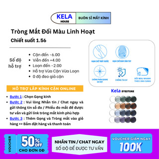 [Nhận cắt sẵn] Tròng Mắt Đổi Màu Kela House Đi Nắng Chống UV Cận Loạn Viễn Chống Chói Chống Lóa