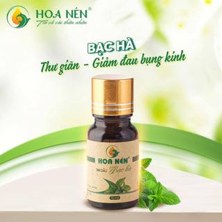 Tinh dầu Bạc Hà nguyên chất - Hoa Nén - Thư giãn, The mát - Dùng thử 3ml