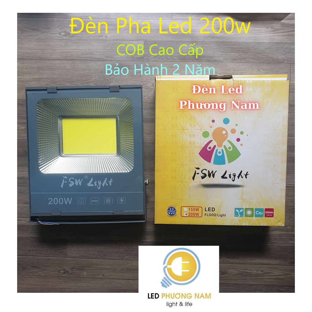 [FSW] Pha Led 200w COB siêu sáng - Bảo Hành 2 năm | Shopee Việt Nam