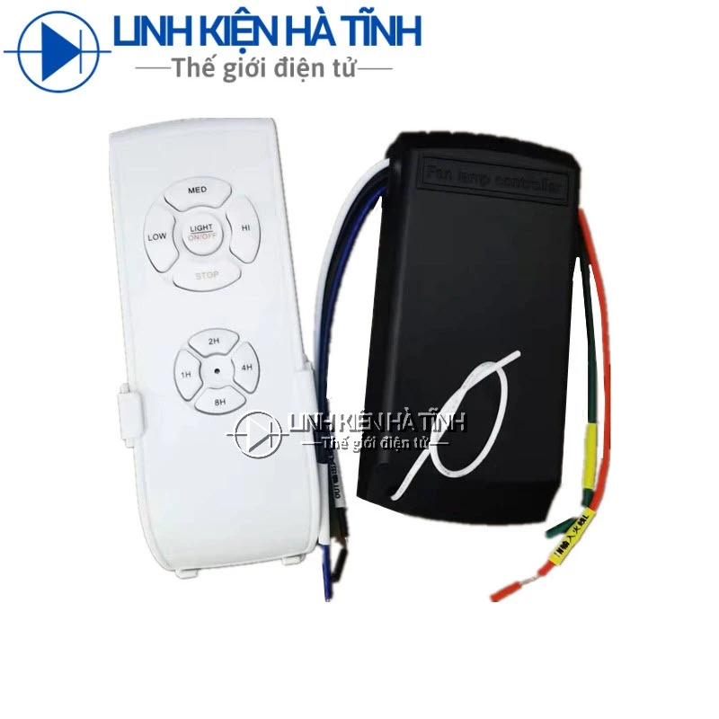 Bộ điều khiển quạt trần có đèn điều khiển từ xa điều khiển thời gian tốc độ gió điều khiển tốc độ quạt trần sóng RF