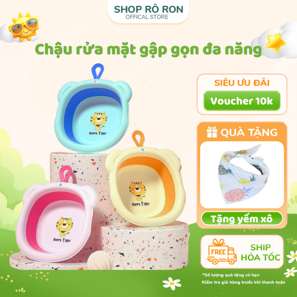 Chậu rửa mặt gập gọn - Chậu gập gọn hình Hổ - Shop Rô Ron | Shopee Việt Nam