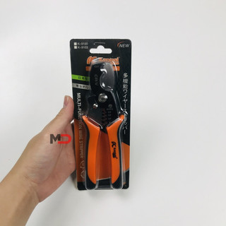 Kìm tuốt dây điện, kìm bấm COS MC4, Kìm cắt dây điện đa năng KAPUSI 8'' K-9101 JAPAN Nhật Bản chính hãng