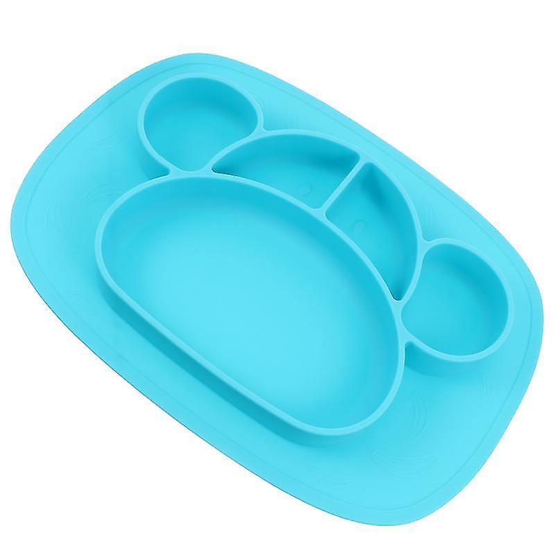 Khay ăn dặm silicone chống đổ hình gấu ( không kèm thìa) hanzomart