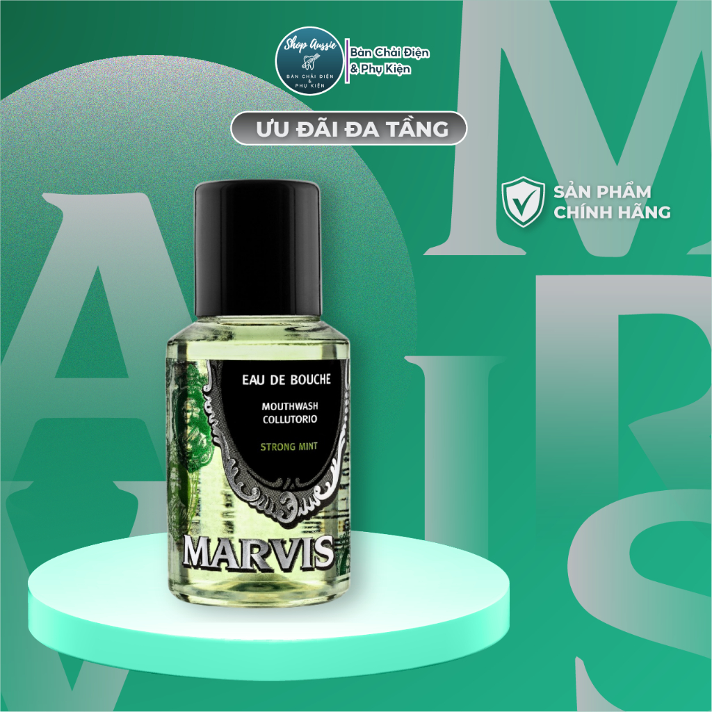 [GIFT] Nước Súc Miệng Marvis Concentrated Mouthwash 30ML Strong Mint ...