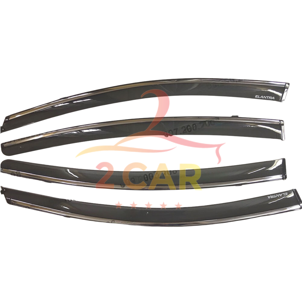 Vè che mưa xe Huyndai Elantra 2016 - 2021 chỉ mạ crom cao cấp- Giá 1 bộ