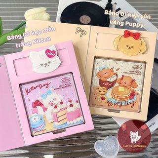 [ODBO] Bảng Mắt ODBO 9 Ô Nhũ Lì Puppy Và Kitten Kèm Kẹp Tóc Xinh Xắn Sweet Munch 9g (OD2024)