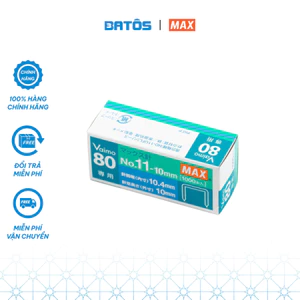 Đinh ghim MAX No.11-10mm Vaimo 80 - Kim bấm số 11 bấm được từ 2- 80 tờ