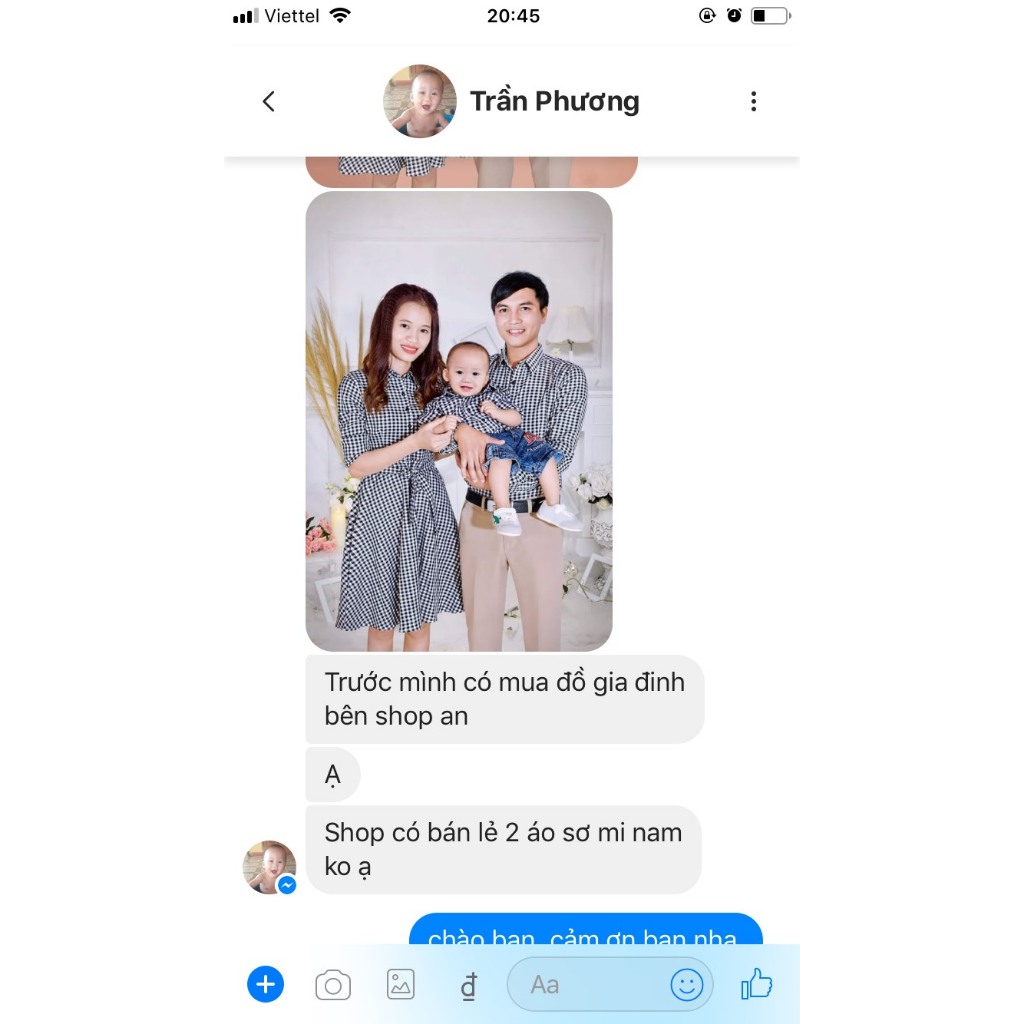 Áo Gia Đình Caro Đen Trắng Fig Tree Mã 147C ( Hàng Thiết Kế Kèm Cận Cảnh)