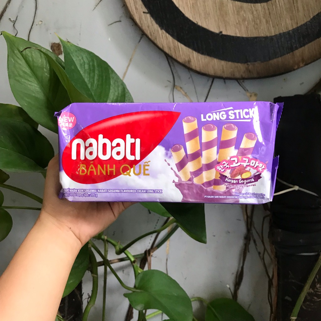 [New] Bánh Quế Nhân Kem Khoai Lang Nabati Korean Goguma Flavoured Cream ...