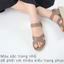 Sandal nữ đế xuồng quai chéo KOSU cao 4cm siêu êm chống trơn trượt K-23363 made in Japan Nhật Bản
