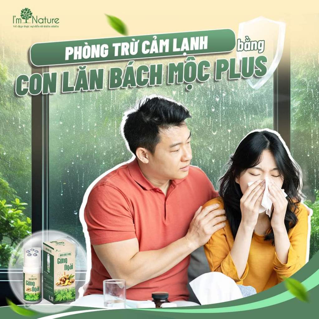 Ảnh Con Lăn Bách Mộc Plus - Massage Hỗ Trợ Giảm Đau Mỏi Cổ Vai Gáy, Lưu Thông Khí Huyết - I'm Nature 3in1/130ml HÀNG CHUẨN 3