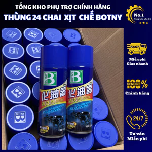 Xịt chế hòa khí kim phun súc rửa máy bám cặn bẩn vệ sinh buồng đốt Botny