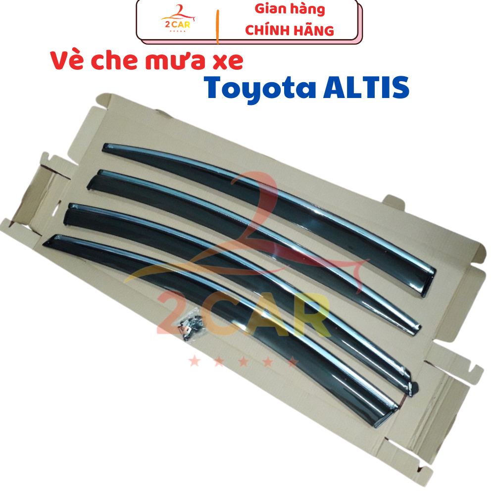 Vè che mưa chỉ mạ xe Altis 2008- 2009 - 2021 { HÀNG ĐẸP }