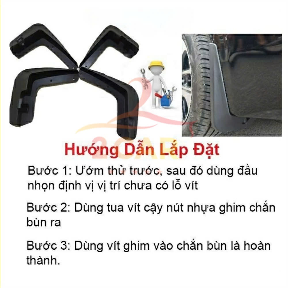 Chắn bùn bánh xe Mitsubishi Xpander 2018- 2021, 2022, 2023,2024 ( không dùng cho Xpander Cross)