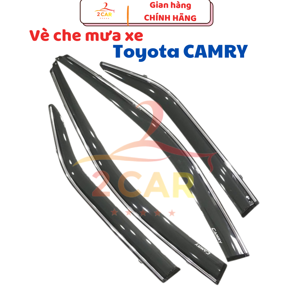 Vè Che Mưa xe Camry 2007 2008 2009 2010 2011 2012 2013 2014 2015 2016 2017- 2022, 2023,2024 Chỉ Mạ crom