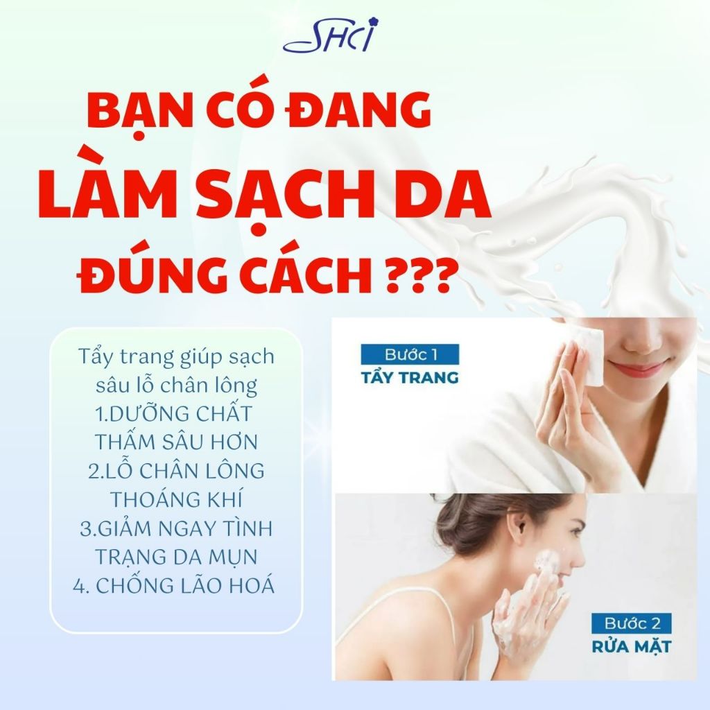 Nước Tẩy Trang Làm Sạch Sâu Và Dưỡng Trắng Da Shci Hatomugi Cleasing Water (200mL)