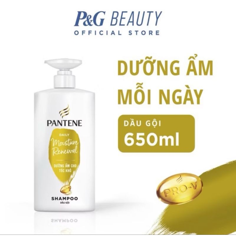 Dầu Gội PANTENE Pro-V Ngăn Rụng Tóc/ Phục Hồi Hư Tổn/ Suôn Mượt Óng Ả Chai 650ML