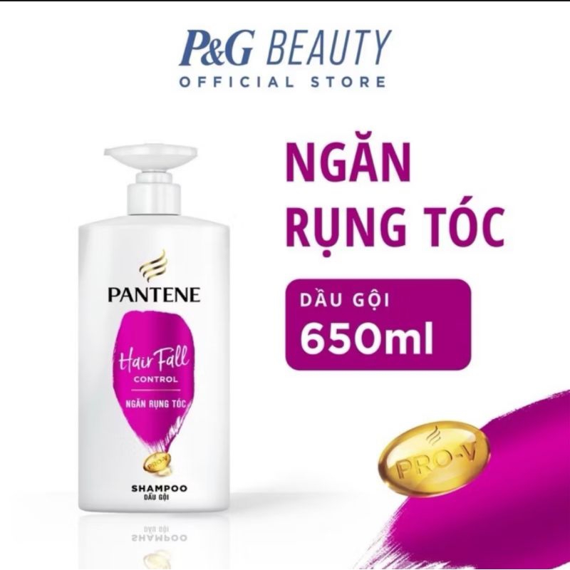Dầu Gội PANTENE Pro-V Ngăn Rụng Tóc/ Phục Hồi Hư Tổn/ Suôn Mượt Óng Ả Chai 650ML