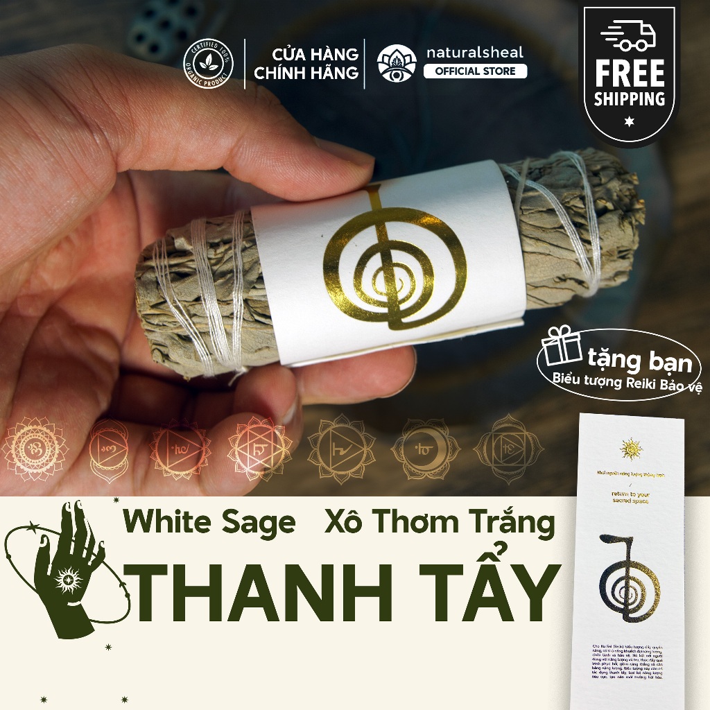 White Sage - Original - Xô Thơm Trắng - Thanh tẩy năng lượng, bảo vệ ...