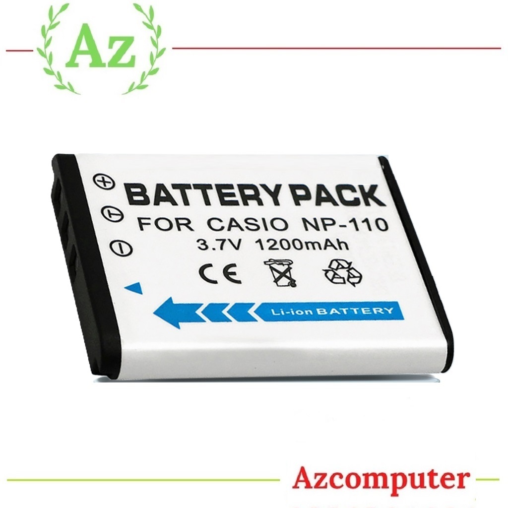 Batterie Li-Ion 1200mAh NP-110 / NP-110DBA / NP-110L / NP-160 - Compatible Casio Exilim EX-FC200S