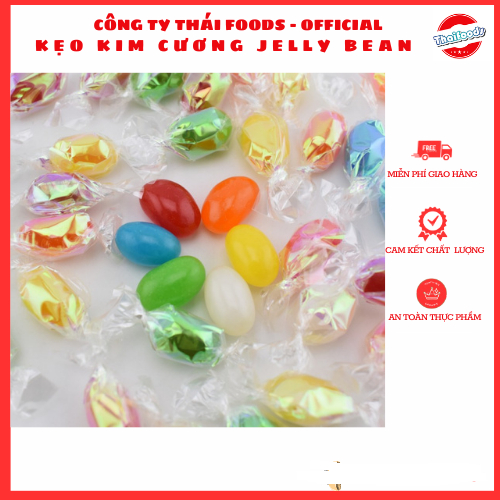 Kẹo dẻo kim cương Hoa quả Jelly bean Thái foods
