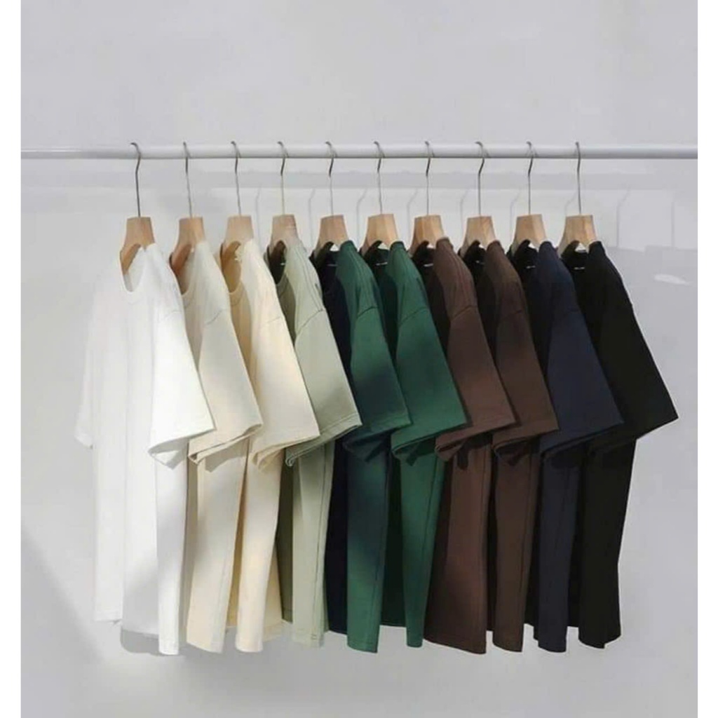 combo 3 áo thun nam cô tron tay ngan Menswear Cotton Menswear Cotton