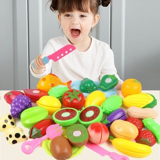 Đồ Chơi Cắt Hoa Quả Rau Củ Nhựa Cho Bé, Bộ Đồ Chơi Nấu Ăn Quà Tặng Sinh Nhật Cho Bé 89057