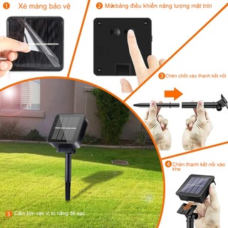 Ảnh 2 – Bóng bong bóng năng lượng mặt trời không thấm nước 22m, đèn LED, đèn cổ tích, đèn Giáng sinh, đường trang trí, vườn