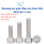Bulong Lục Giác Chìm Đầu Trụ Inox 304 M10 (10 Ly) - Đủ Size 20mm Đến 150mm Chống Gỉ Sét