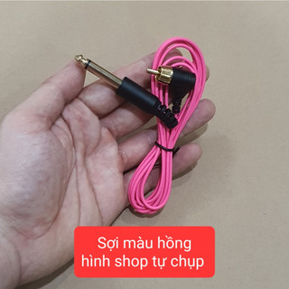 DÂY CẮM RCA SỢI NHỎ ( SỢI MẢNH) MÀU VÀNG VÀ MÀU HỒNG, CHÂN CẮM KIỂU VUÔNG GÓC, CHUYÊN DÙNG CHO CỤC NGUỒN MÁY PEN
