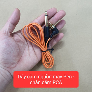DÂY CẮM RCA SỢI NHỎ ( SỢI MẢNH) MÀU VÀNG VÀ MÀU HỒNG, CHÂN CẮM KIỂU VUÔNG GÓC, CHUYÊN DÙNG CHO CỤC NGUỒN MÁY PEN