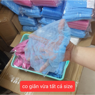 1 BỊCH 100 MŨ Y TẾ MÀU ĐEN, MŨ TRÙM TÓC, MŨ CON SÂU MÀU XANH LÁ SIÊU RẺ, SIÊU TIẾT KIỆM
