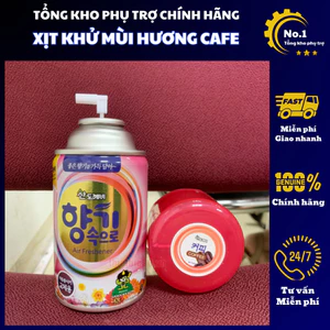 Bình Xịt Khử Mùi Ô Tô Hương Cafe Hàn Quốc - Lọ Xịt Thơm Đa Năng Xịt Thơm Phòng Cafe