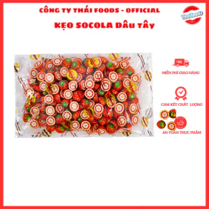 Kẹo Socola Hình hoa quả Dâu, Dưa, Thanh Long, Dưa vàng thái Foods túi 1kg