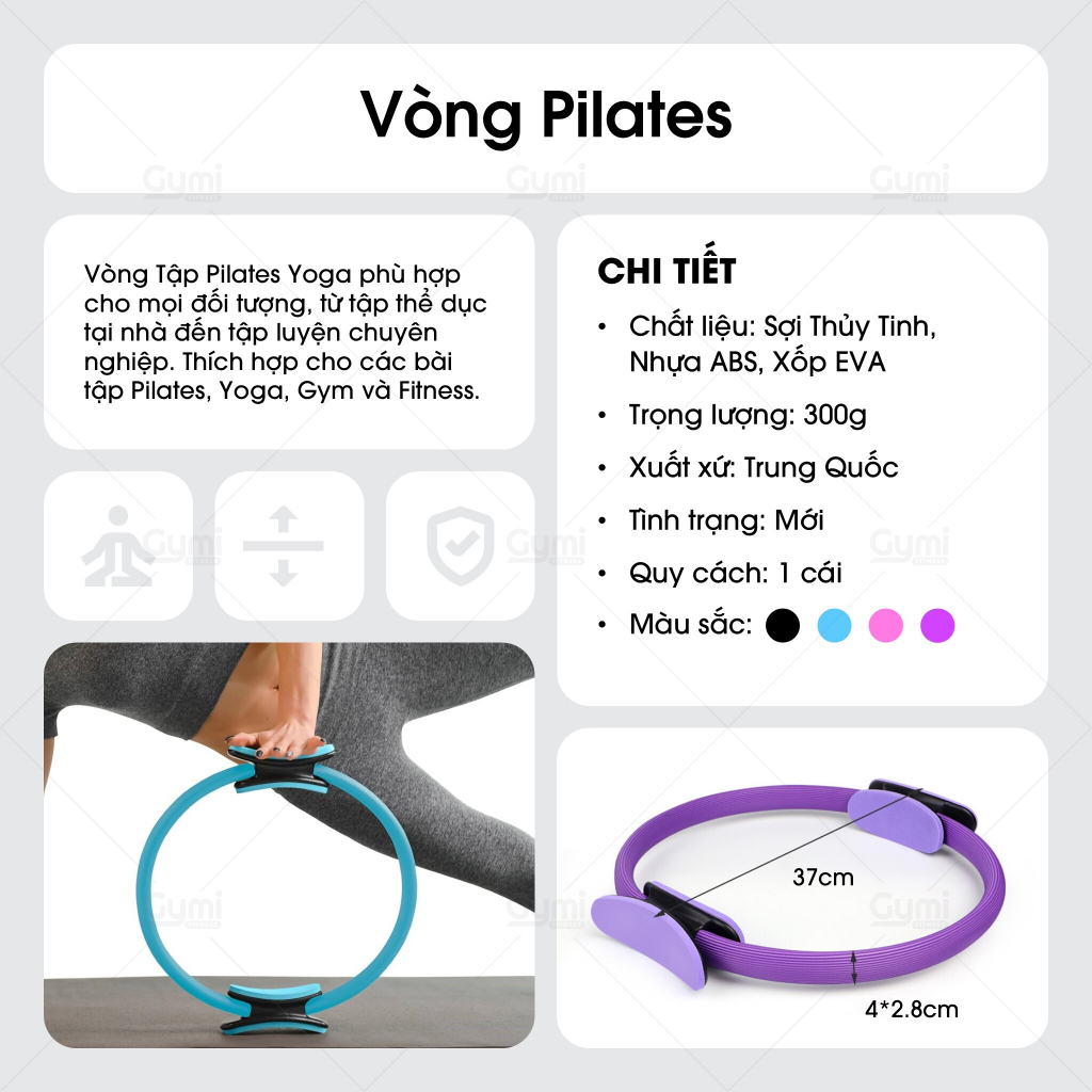 Vòng Tập Yoga Pilates, Vòng Tập Thể Dục Giãm Mỡ Giúp Săn Chắc Toàn Thân - VongPilates