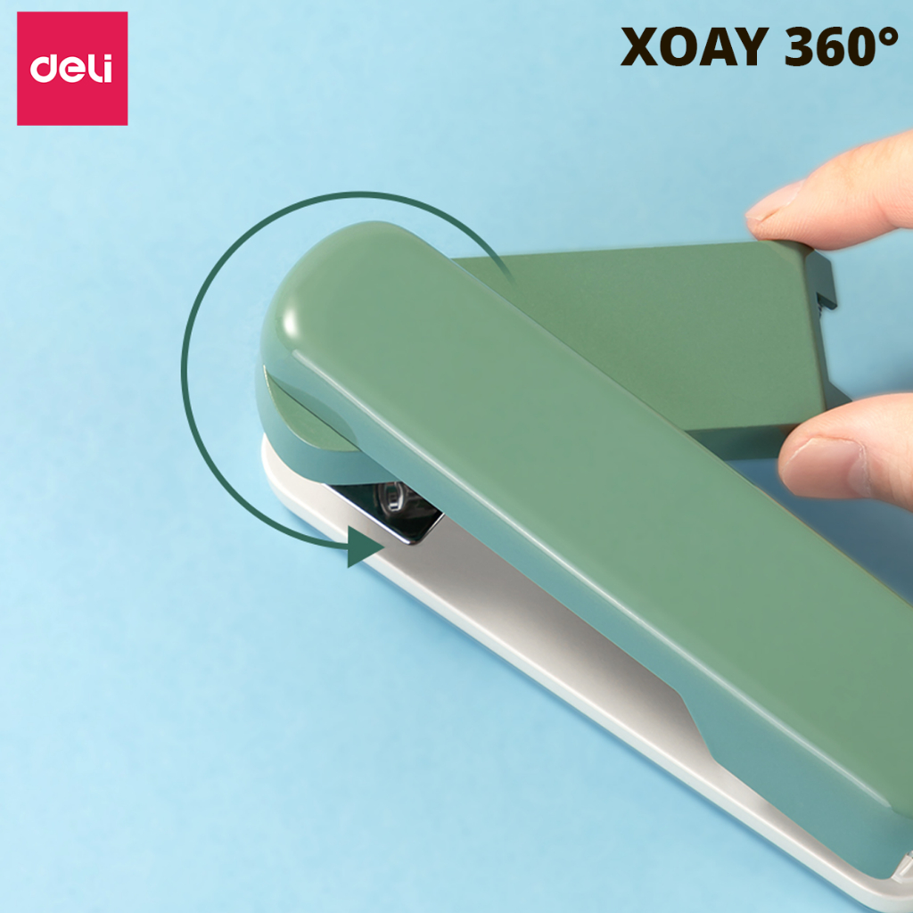 Dập Ghim Xoay Chiều Deli Ghim Bấm 40 Trang Cao Cấp Sử Dụng Học Sinh Văn Phòng Sử Dụng Ghim 24/6 26/6