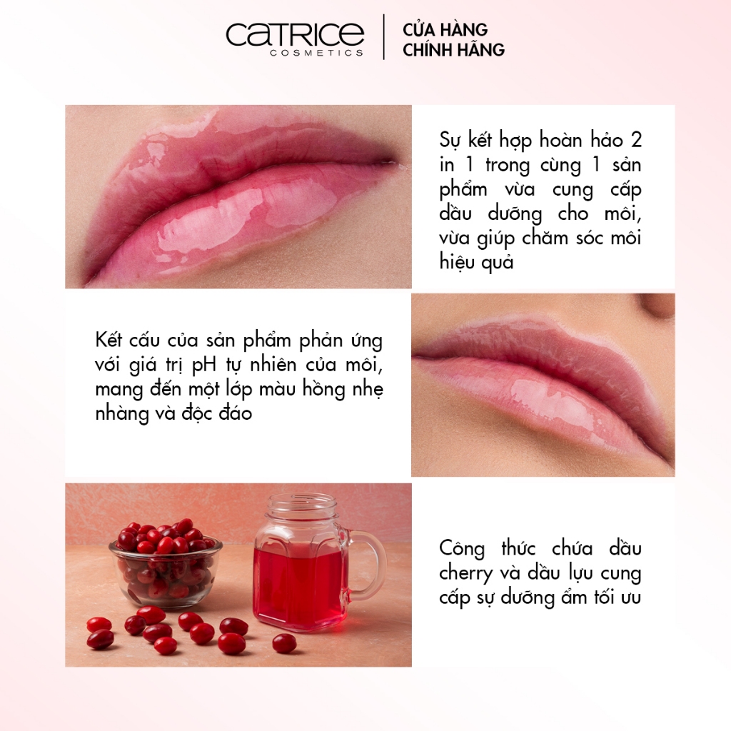 Son bóng có màu Catrice Glossin' Glow Tinted Lip Oil dưỡng môi mềm mại 4ml