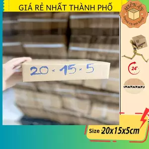 Combo 20 thùng G38 20x15x5 giấy carton gói hàng Everest