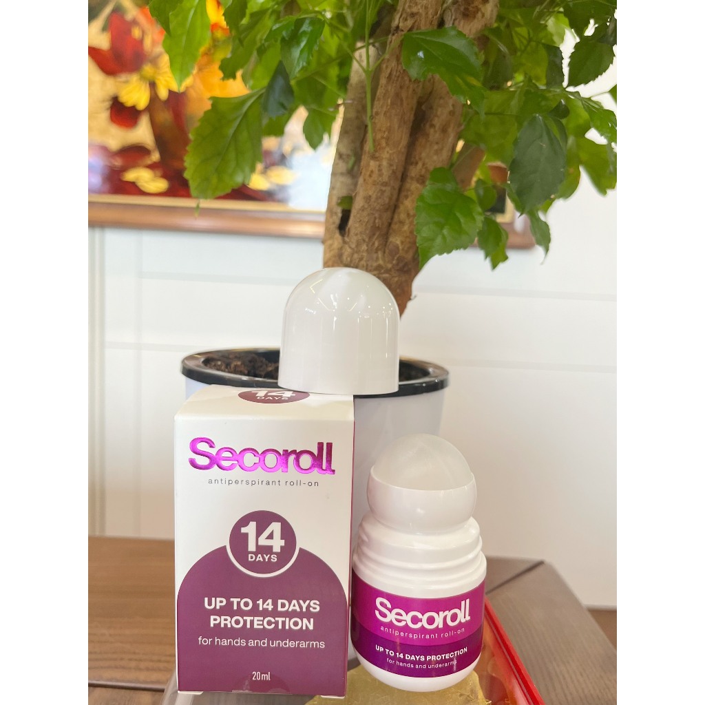 Lăn khử mùi SECOROLL antiperspirant roll on - Bảo vệ khỏi mồ hôi trong 10 đến 14 ngày - Không làm ố quần áo