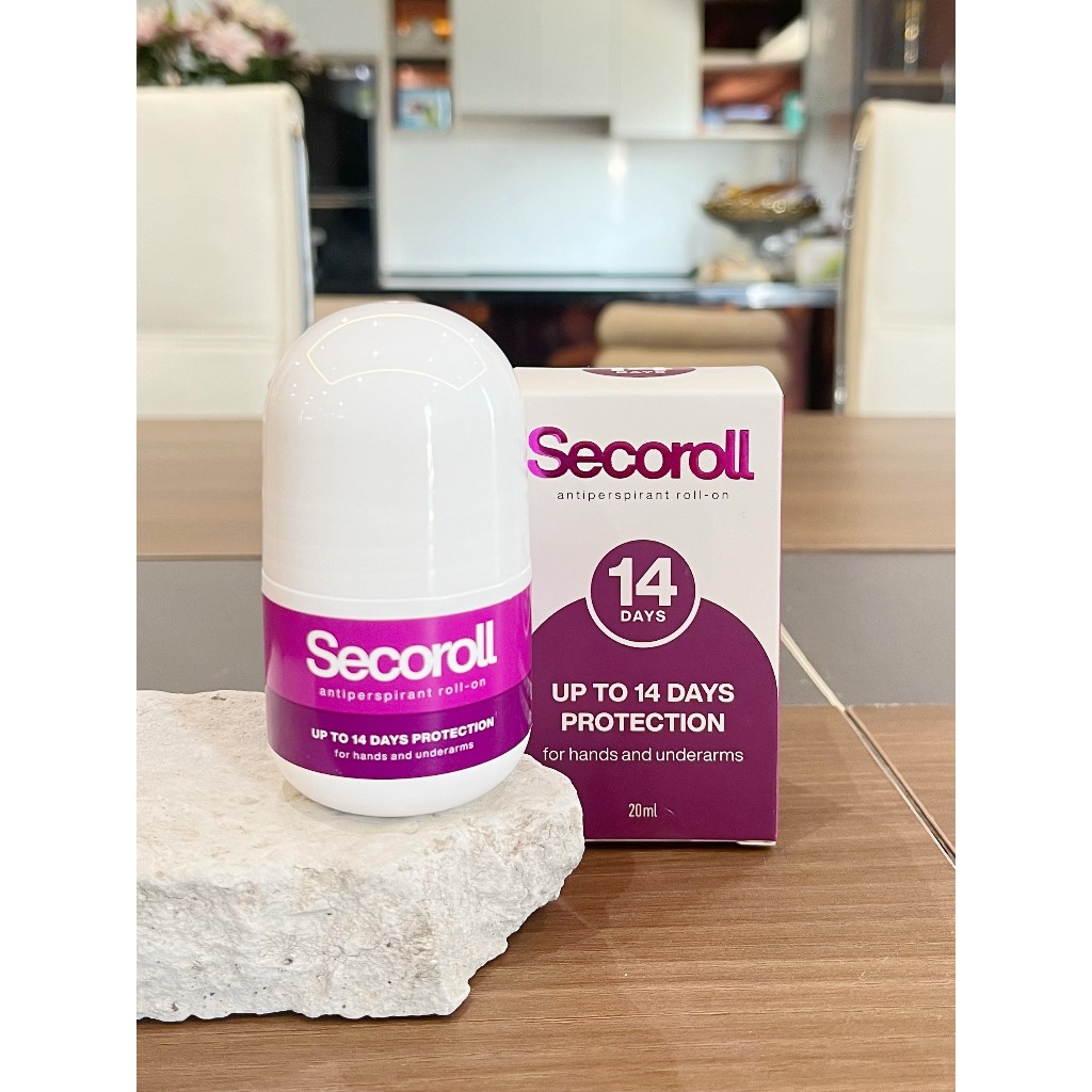 Lăn khử mùi SECOROLL antiperspirant roll on - Bảo vệ khỏi mồ hôi trong 10 đến 14 ngày - Không làm ố quần áo
