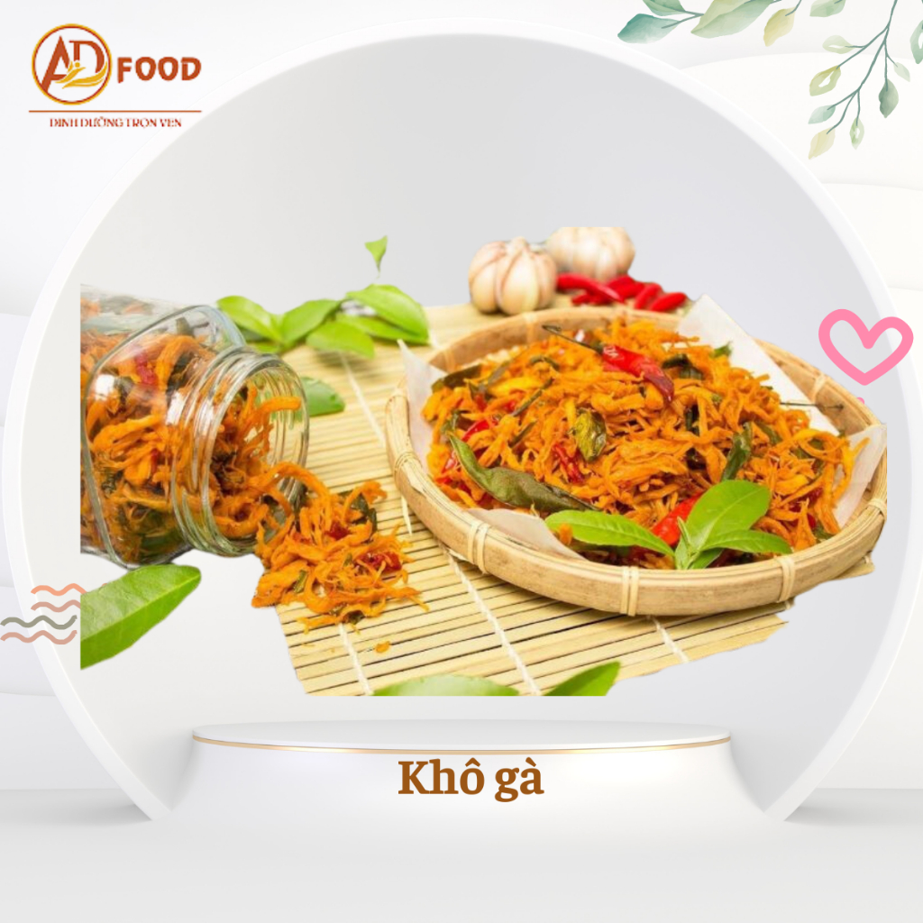 100gr khô gà bơ tỏi thơm ngon