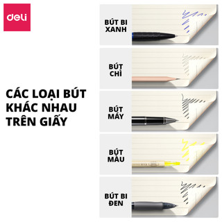 Sổ Còng Pastel Deli Sổ Binder 8 Còng A5 B5 Kèm 4 Tab Phân Trang Giấy Take Note Bullet Journal Giấy Chống Lóa